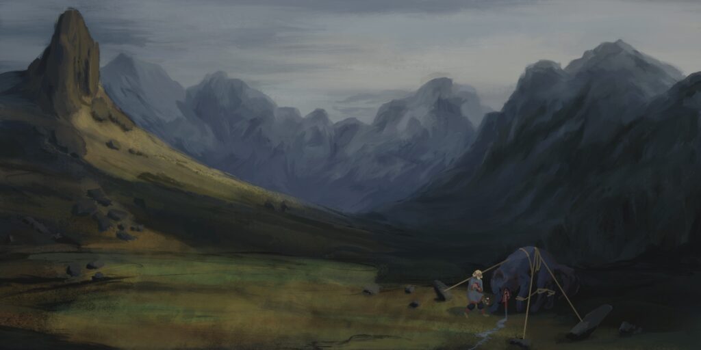 2023 Fall (Tyr and Fenrir Landscape) Procreate