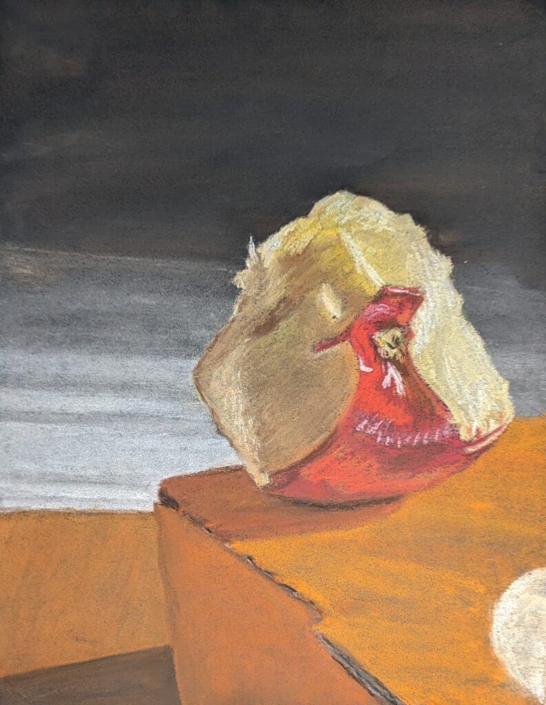 2023 Spring “Apple” Chalk Pastels on Black Paper