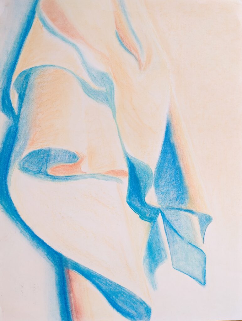 2023 Spring “White Sheet” Chalk pastels on Paper